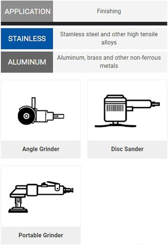 41055 5" Hook and Loop Non-Woven Premium Quality Buffing Discs, 10 pack in Kuwait