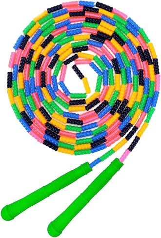 حبل القفز الهولندي بطول 16 قدمًا، حزمة واحدة/2 حزمة، حبل قفز طويل ناعم مطرز، حبل قفز مجزأ قابل للتعديل للأطفال البالغين، حبل قفز متعدد اللاعبين للياقة البدنية في الهواء الطلق in Kuwait