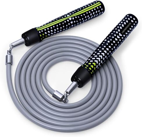 Hererope Weighted Jump Ropes for Men & Women, 1/2 LB Jump Rope Weighted With Ball-bearing, No-Slip Grip, Durable Steel Cable, Heavy Jump Rope Designed for Fitness, High-Intensity Strength Workouts, crossfit in Kuwait