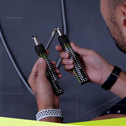 Hererope Weighted Jump Ropes for Men & Women, 1/2 LB Jump Rope Weighted With Ball-bearing, No-Slip Grip, Durable Steel Cable, Heavy Jump Rope Designed for Fitness, High-Intensity Strength Workouts, crossfit in Kuwait