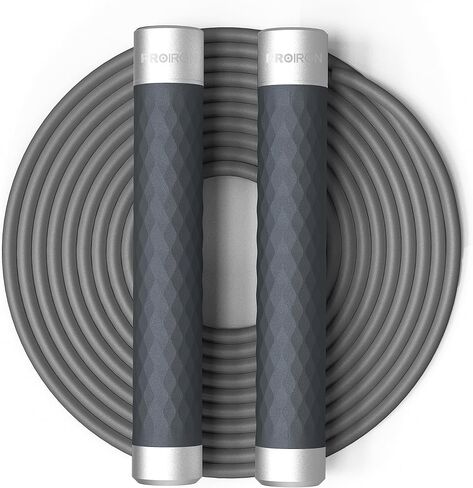 حبل القفز من برويرون، حبل قفز مزدوج الوزن، محامل كروية دوارة 360 درجة، حرق الدهون المزدوج مع مقبض من الألومنيوم، حبل القفز الثقيل من أجل التحمل وفقدان الوزن، فنون الدفاع عن النفس والتدريبات in Kuwait