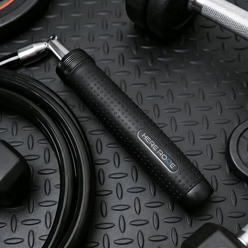 Weighted Jump Rope 1LB for Men & Women - Heavy Duty 11mm Steel Cable, Metal Handles with Smooth Spin, Comfortable Grips & Adjustable Length | Perfect for Muay Thai, MMA & High-Intensity Fitness Workouts in Saudi Arabia