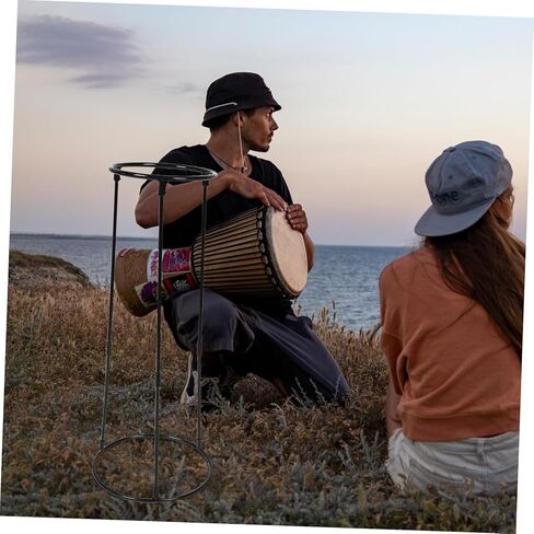 Adjustable Carbon Steel African Drum Stand for Adults Portable Djembe Holder Stable Feet for Beginners and Performances in Saudi Arabia