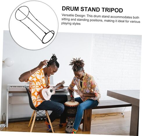 Generic African Hand Drum Stand Drum Rack for Adults Ergonomic for Long Sessions in Saudi Arabia