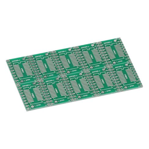 10Pcs SOP20 SSOP20 TSSOP20 to DIP20 Pitch 0.65/1.27mm IC Adapter PCB Board in Saudi Arabia