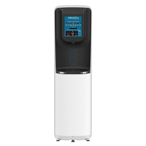 AquaTru Freestanding Model 3 Commercial Water Purification System | 7-Stage Reverse Osmosis (RO) with UV & Mineral Enhancement | موزع ساخن وبارد لدرجة حرارة الغرفة | جهاز استشعار حر اليدين in Kuwait