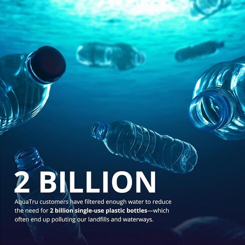 AquaTru Freestanding Model 3 Commercial Water Purification System | 7-Stage Reverse Osmosis (RO) with UV & Mineral Enhancement | موزع ساخن وبارد لدرجة حرارة الغرفة | جهاز استشعار حر اليدين in Kuwait