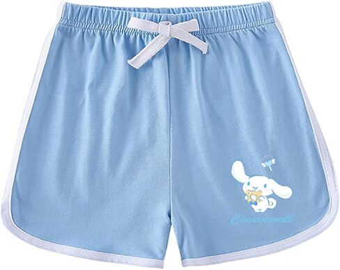 Cinnamoroll Graphic T Shirt and Shorts Set Girls Short Sleeve 2 Piece Lounge Sets Cartoon Summer Active Tracksuit, Light Blue/1, S, Small Petite in Saudi Arabia