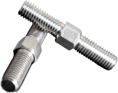 Double End Threaded Screw Rod 2Pcs M6 M8 Left and Right Thread Double End Thread Rod 304 Stainless Steel Stud Bolts Rod Tooth Stick Dual Head Threaded Bar(M8x90mm) in Saudi Arabia
