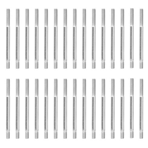 Double End Threaded Stud Carbon Steel Wear M6 Double Bolt Studs 30PCS High Strength Durable Fasteners for Gasoline Generator Lawn Mower Gardening Machine (M6*90) in Saudi Arabia