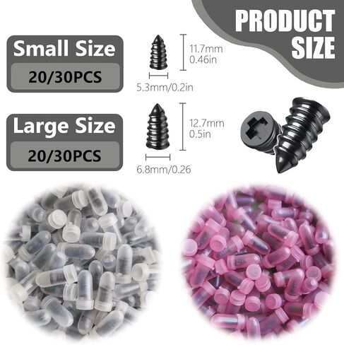 Tire Repair Rubber Nail Kit, Tire Repair Screws, Fast Self-Service Tool for Car, Truck, Motorcycle, Tractor (40Pcs) in Kuwait