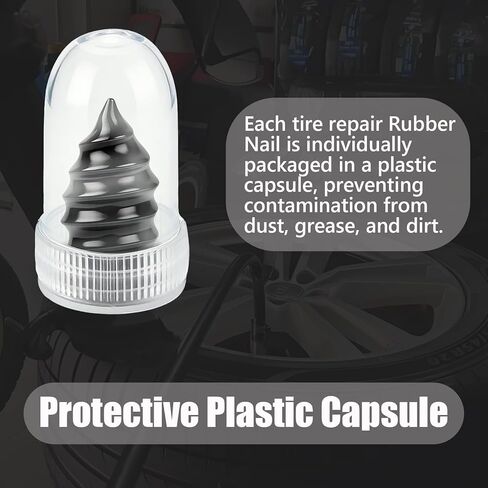 Tire Repair Rubber Nail Kit, Tire Repair Screws, Fast Self-Service Tool for Car, Truck, Motorcycle, Tractor (40Pcs) in Kuwait