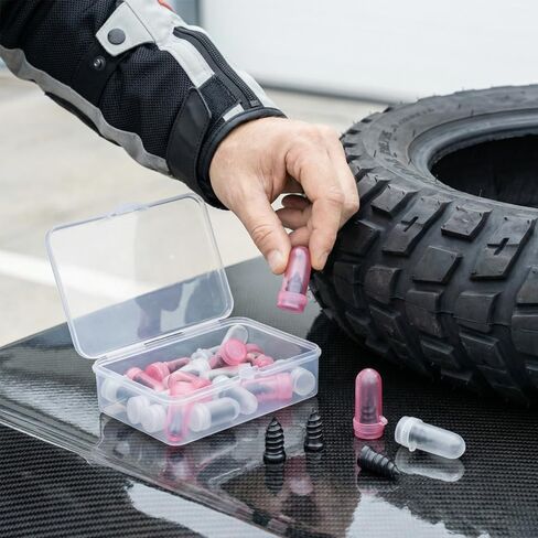 BESPORTBLE Tire Repair Rubber Nails Kit - 42pcs 2026 New Heavy Duty Vacuum Tire Repair Kit with Screwdriver, Screw-in Rubber Plug for Car Motorcycle Truck, Fast Self-Service Puncture Tool, 2 Sizes in Saudi Arabia