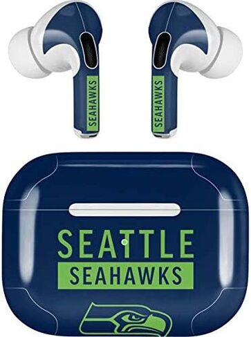 Skinit Decal Audio Skin Compatible with Apple AirPods Pro - Officially Licensed NFL Seattle Seahawks Distressed Design in Saudi Arabia