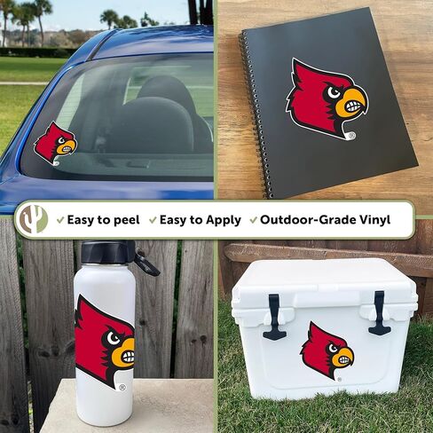 Desert Cactus University of Louisville Sticker U of L Cards Cardinals Vinyl Decal Laptop Water Bottle Car Scrapbook (IND 1) in Kuwait