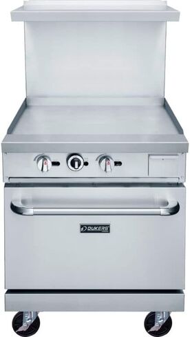 Dukers DCR24-GM 24″ Commercial Gas Oven Range with 24″ Griddle in Saudi Arabia