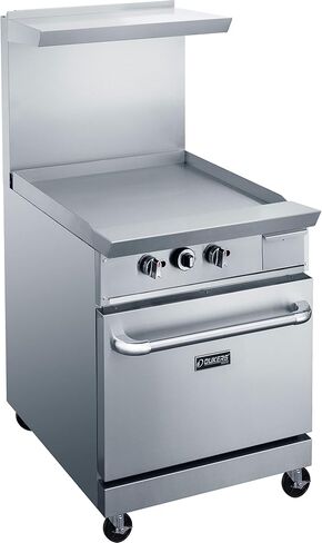 Dukers DCR24-GM 24″ Commercial Gas Oven Range with 24″ Griddle in Saudi Arabia