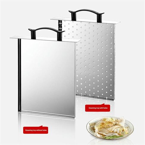 Double-Tier Rice Noodle Rolls Machine, Commercial and Home Use Cheung Fun Changfen for Chinese Cheung Fun Recipes Cookware- in Kuwait