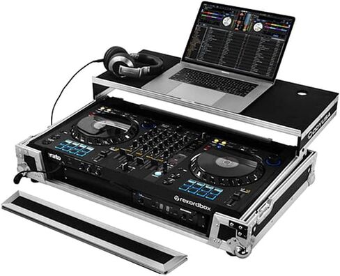Pioneer DDJ-FLX6 ATA 1U Flight Case with Glide Laptop Platform in Saudi Arabia