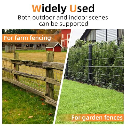 Wire Fencing Staples 200 pcs, Galvanized U Shaped Fasteners Nails for Wire Mesh Fencing Wood Fencing Barbwire Fence in Kuwait