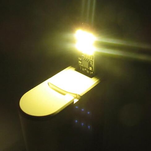 5Pcs 6-LED USB Portable Keychain Lamp with Touch Dimming 1W 3200K Outdoor Sensor Warm Light in Saudi Arabia