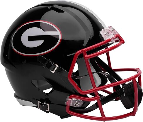 Georgia Bulldogs Black Riddell Speed Replica Full Size Football Helmet - New in Riddell Box in Saudi Arabia