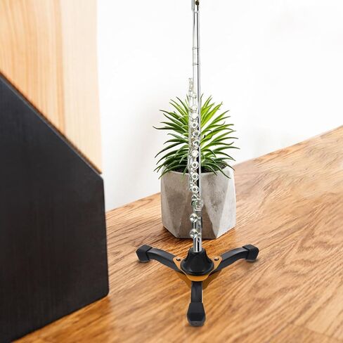 حامل فلوت كلارينيت قابل للطي مع قاعدة صفراء حامل فلوت موثوق به لآلات النفخ الخشبية وحامل ثلاثي القوائم المحمول وإكسسوارات الكلارينيت in Kuwait