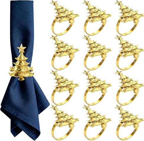 Gold Napkin Rings Set of 12 Metal Napkin Rings Holder for Cloth Napkins Table Bunny Napkin Rings for Easter Party Dinner Table Decoration in Kuwait