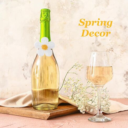 APTWOW Spring Flower Napkin Rings Set of 6 - White Floral Napkin Holder, Farmhouse Napkin Rings for Easter Wedding Birthday Party Banquet Spring Table Decor in Kuwait