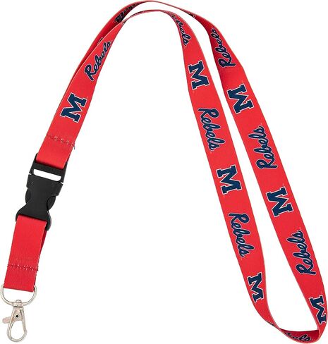 Desert Cactus University of Mississippi Lanyard Rebels Ole Miss U of M Car Keys Holder Beadge -key -key -key -key -breakaway buckle snap (design c) in Kuwait