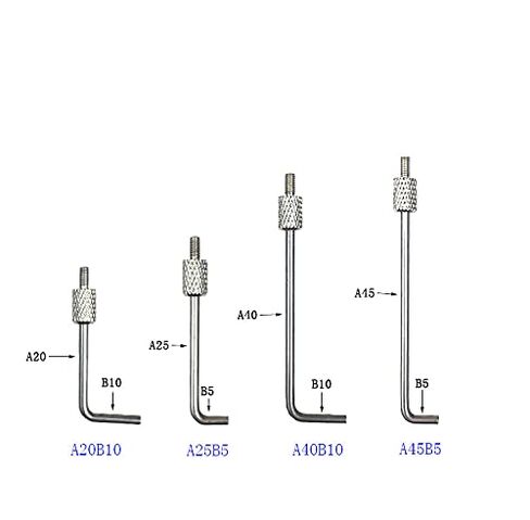 SUXING L Type Contact Points for Dial Indicators M2.5 Thread Shank(A Set) in Saudi Arabia