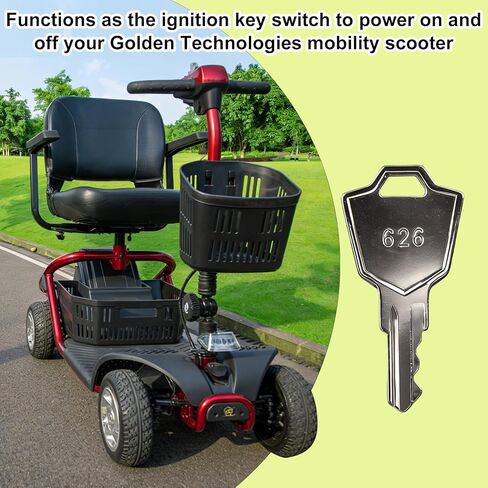 626 Mobility Scooter Key Fits for New Style Golden Technologies 2 Pack in Kuwait