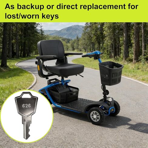 626 Mobility Scooter Key Fits for New Style Golden Technologies 2 Pack in Kuwait