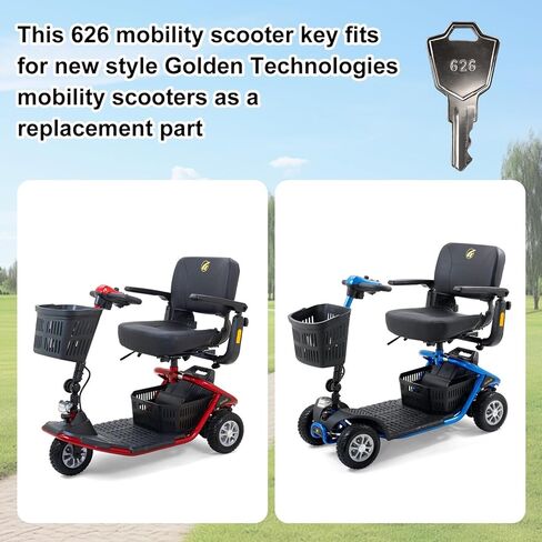 626 Mobility Scooter Key Fits for New Style Golden Technologies 2 Pack in Kuwait