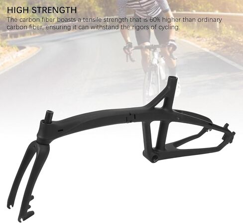 T800 Front Fork Lightweight Cycle Frameset, 20 Inch Disc Brake Frameset, Enhanced Vibration Absorption Frame with Durable Build, Ideal for Road & Mountain Bike Upgrade in Kuwait