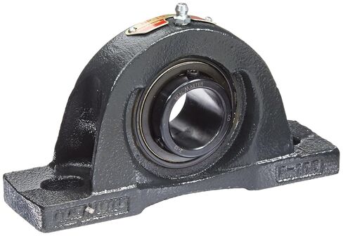 Sealmaster NP-19 Pillow Block Ball Bearing, Non-Expansion Type, Normal-Duty, Regreasable, Setscrew Locking Collar, Felt Seals, Cast Iron Housing, 1-3/16" Bore, 1-11/16" Base to Center Height, 4-3/4" Bolt Hole Spacing Width in Kuwait