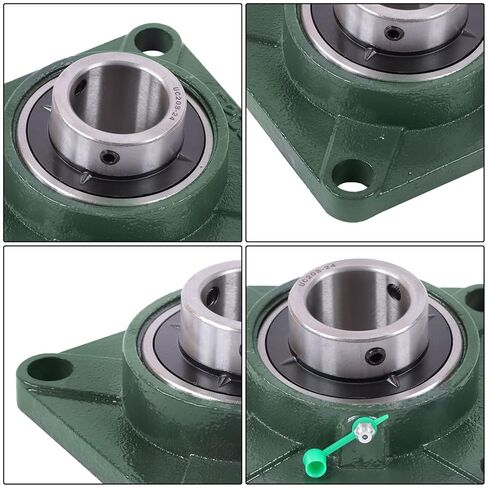 findmall UCF208-24 Pillow Block Bearing 1-1/2" 4-Bolt with Seat Bearing, 10 PCS Heavy Duty Self-Aligning in Saudi Arabia