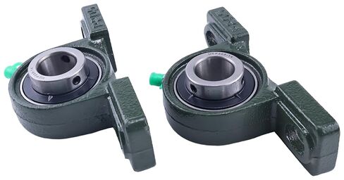 2X 7/8" Pillow Block Mounted Ball Bearings UCP205-14 UCP205-14R3 2-Bolt 3 Lips Seal Solid Base in Saudi Arabia