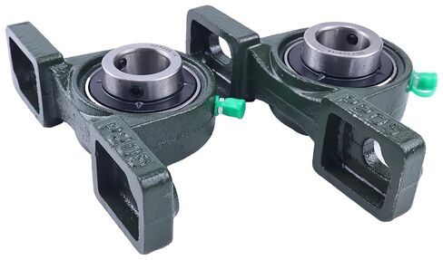2X 7/8" Pillow Block Mounted Ball Bearings UCP205-14 UCP205-14R3 2-Bolt 3 Lips Seal Solid Base in Saudi Arabia