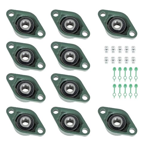 10Pcs UCFL202-10 Pillow Block Bearings 5/8 Inch Bore Mounted Pillow Block Bearings 2 Bolt, Self Alignment in Saudi Arabia
