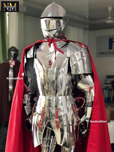 NauticalMart Plate Armor Medieval Knight Wearable Full Suit of Armor LARP Halloween Costume in Saudi Arabia