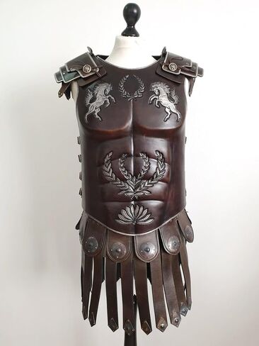 NauticalMart Roman Armor and Pauldrons Fantasy Leather Armour Costume for LARP and Cosplay in Saudi Arabia