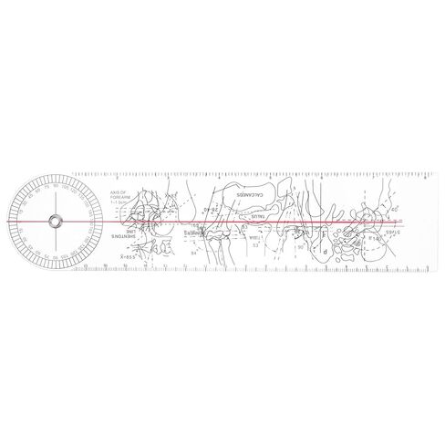 Mikinona Clear Plastic Goniometer - 360 Degree Transparent Orthopedic Angle Measuring Ruler - Knee Degree Measurement for Physical Therapy Occupational Use Students & Athletes in Saudi Arabia