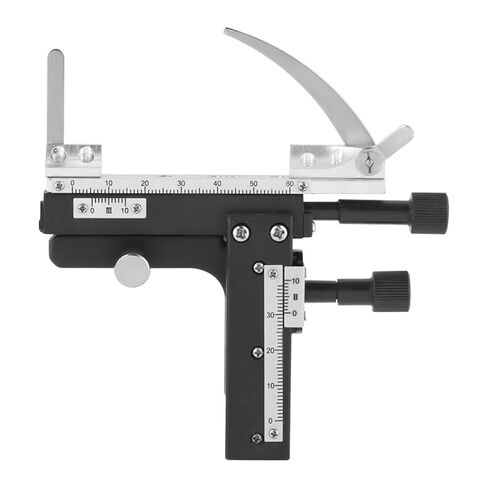 مرحلة متحركة بمجهر جانوكو، فرجار ميكانيكي X Y احترافي مع مقياس لشرائح العينات، هيكل معدني بلاستيكي ممتاز، سهل التركيب in Saudi Arabia