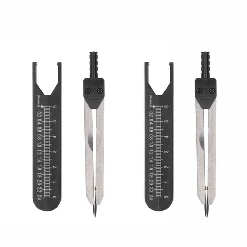 EKG Calipers 0-2.4 Inch - Stainless Steel Drafting Divider Measuring Tool,Calipers Electrocardiogram Divider for Nursing High Accuracy Scale(Pink) in Saudi Arabia