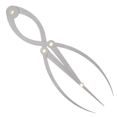 Microblading Makeup Eyebrow Caliper, Stainless Steel Ruler, Three-Point Positioning Measure Tool, Balanced Face Eyebrow Division, Portable Design For Tattoo in Saudi Arabia