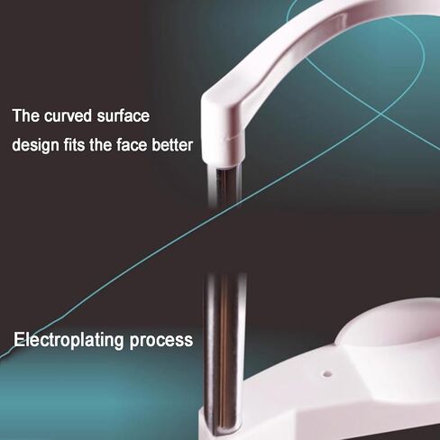 Vision Training Forehead Bracket, Optometry Lifting Chin Bracket, Curved Ergonomic Chin Support, Adjustable Height, for Auto Refractometer, Vision Training, Optical Instrument in Saudi Arabia