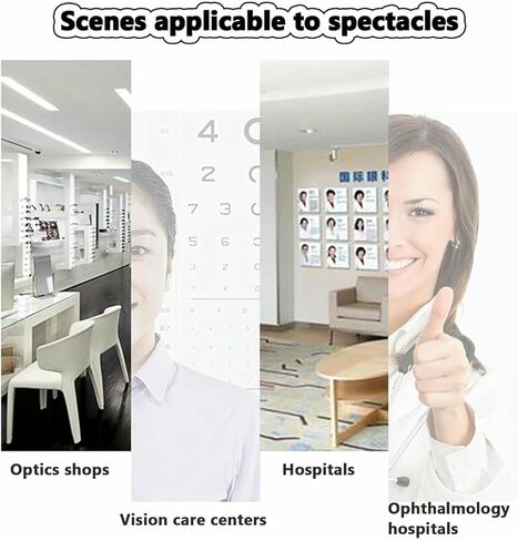 Adjustable Forehead Support & Chin Rest | Optometry Accessories | Vision Training Equipment | Ergonomic Design for Eye Exams | Compatible with Auto Refractometer- in Kuwait