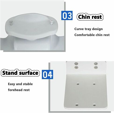 Adjustable Forehead Support & Chin Rest | Optometry Accessories | Vision Training Equipment | Ergonomic Design for Eye Exams | Compatible with Auto Refractometer- in Kuwait