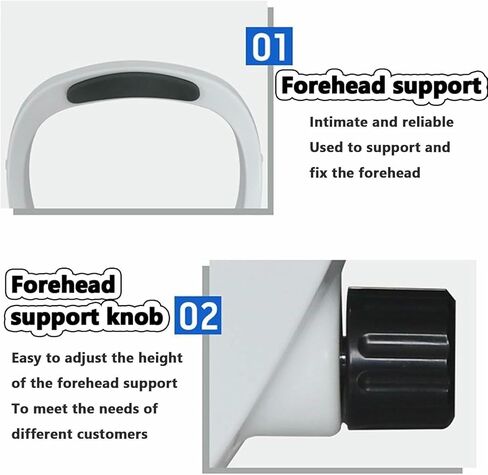 Adjustable Forehead Support & Chin Rest | Optometry Accessories | Vision Training Equipment | Ergonomic Design for Eye Exams | Compatible with Auto Refractometer- in Kuwait